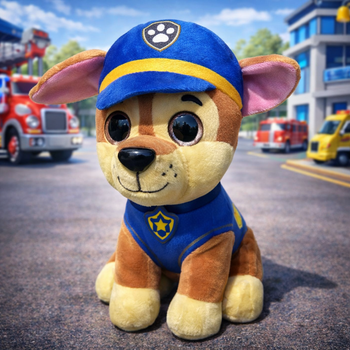 Мягкая Плюшевая Игрушка Щенячий Патруль щенок Гонщик DOG SWAT 25см