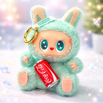 Мягкая игрушка Labubu Pop Mart The Monsters — плюшевый брелок на рюкзак, сумку или ключи