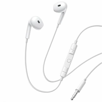 Навушники з мікрофоном провідні Baseus Encok Semi-in-Ear Wired Earphones (3.5mm, 1.1m). White