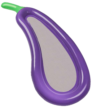 Надувний матрац для плавання Kik Баклажан XXL сітчастий 240 см KX4925 (5903039736412)