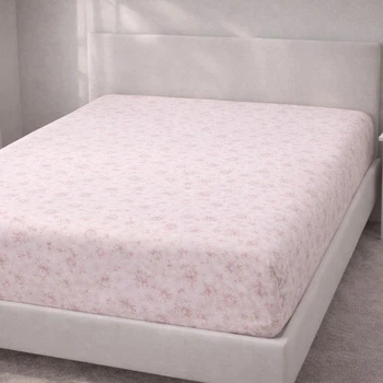 Простирадло на гумці дитяче Бязь Spring Blossom Рожевий 60*120 висота 10 см