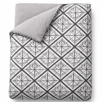 Пододеяльник Бязь Loft Geometry 155*215 см Серый