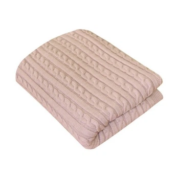 Плед Прованс Soft косы Пудра 140x180 см (11687) Прованс 11687 922850