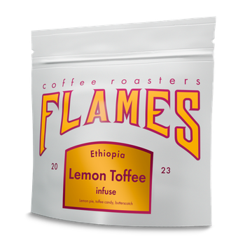 Кава в зернах Flames Coffee Ефіопія Лимон Тофі свіжообсмажена під фільтр та еспресо 250г