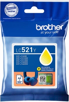 Картридж Brother LC521Y Yellow (4977766839266)
