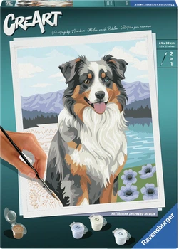 Картина за номерами Ravensburger CreArt Австралійська вівчарка Мерлін 12023114 (4005555231141)