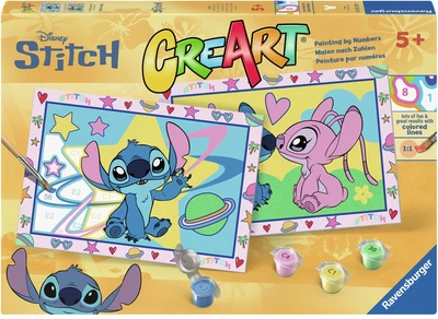 Картина за номерами Ravensburger CreArt Stitch & Angel 12023239 (4005555232391)