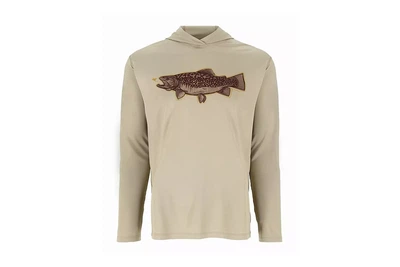 Худи Simms Tech Hoody - Artist Series Stone Trout Fly , размер: XL (9760201303)