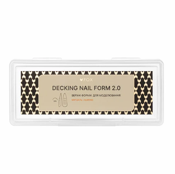 Формы для моделирования ногтей FOX Nail form 2.0 Миндаль 24 шт
