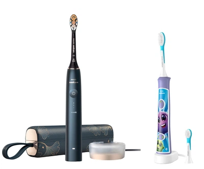 Електрична зубна щітка Philips Sonicare HX9992/42 Prestige з технологією SenseIQ серії 9900 + Дитяча електрична зубна щітка Philips Sonicare HX6322/12 (комплект)