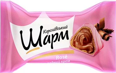 Цукерки АВК КОРОЛІВСЬКИЙ ШАРМ Rose з шоколадним кремом 1 кг