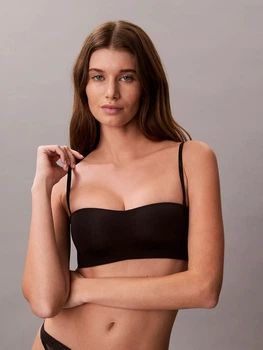 Бюстгальтер без косточек бесшовный Calvin Klein Underwear 710279754 L Черный (1159856700)