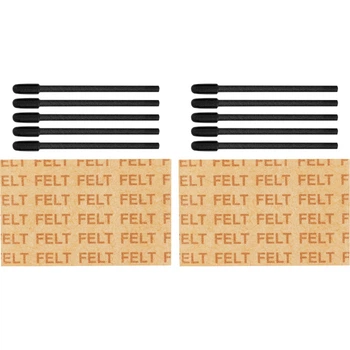Набір змінних наконечників Felt (фломастер) для Pro Pen 3 Wacom 10 шт чорний (ACK24819Z)