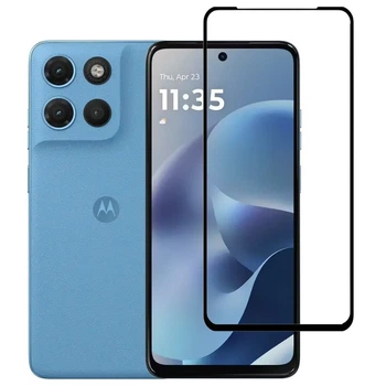 Захисне скло LUX для Motorola G17 / G17 Power повне проклеювання чорний