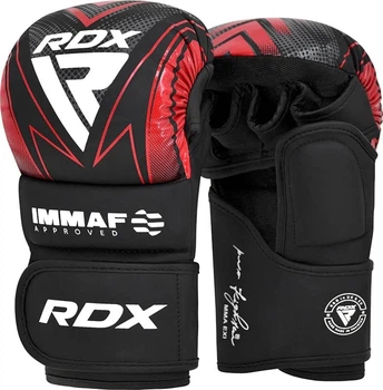 Боксерские перчатки RDX GRAPPLING GLOVES SHOOTER IMMAF-1 черный, красный XL (GSR-IMF-1R)