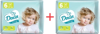 Набор подгузников Dada Extra Soft 6 Extra Large 16+ кг 38 шт x 2 упаковки (4820174980924_1)