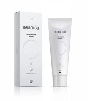Захисний крем-гібрид SPF 50 ONmakabim 80мл W-HYBRID DEFENSE MOISTURIZING WHITE CREAM SPF50 HD 468