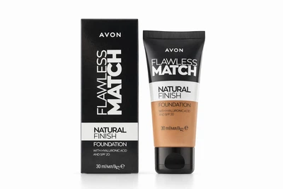 Тональный крем для лица Avon «Безупречный тон» Оттенок: (420G Nude golden/ Нюд - теплый, золотистый подтон) Flawless Match с гиалуроновой кислотой и SPF 20, 30 мл Natural Finish Foundation with Hyaluronic Acid and SPF 20 В тюбике