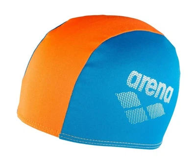 Шапочка для плавания детская Arena Polyester II Jr (002468-730) полиэстер, 6-12 лет Голубо-оранжевый