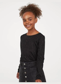 Реглан підлітковий дівчинка чорний H&M 146см(0887809)