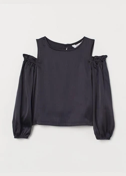 Блуза підліток дівчинка Чорний H&M 152р (0809558 )