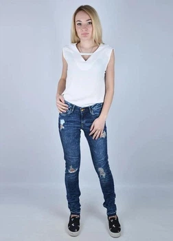 Джинси жіночі Синій H&M 27-30р (0244098)