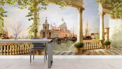 Фотообои флизелиновые Print-walls Балкон к вечности 0425 300×200 см (Ш×В)