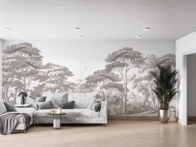 Фотообои флизелиновые Print-walls ретро деревья 0100 100×100 см (Ш×В)