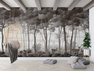 Фотообои флизелиновые Print-walls старинный лес 020 100×100 см (Ш×В)