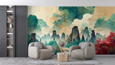Фотошпалери флізелінові Print-walls пейзаж у русі 0697 100×100 см (Ш×В)
