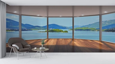 Фотообои флизелиновые Print-walls Озеро, которое дышит 0654 300×200 см (Ш×В)