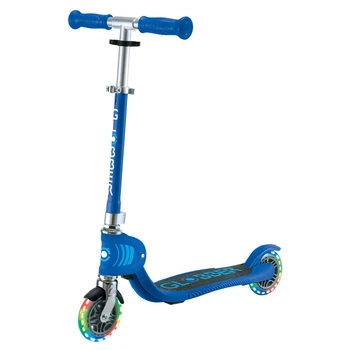 Самокат Globber Flow Foldable Junior Lights Navy Blue от 3 лет (870-100)