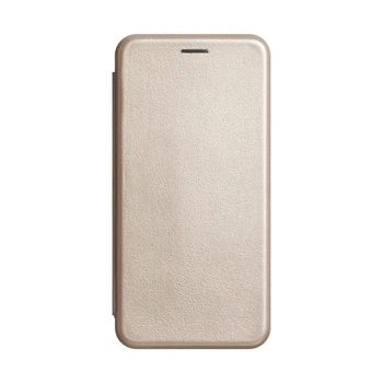 Кожаный чехол-книжка 360 Hard для Samsung M20 карман для карт Gold