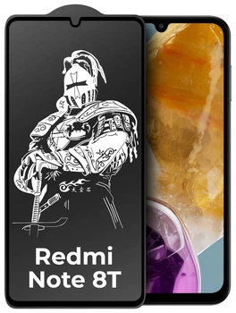 Защитное стекло King Fire Xiaomi Redmi Note 8T (Full Glue) Black (24313)