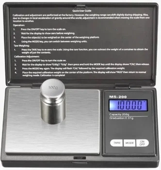 Карманные ювелирные весы ACS MS2020 точность 0.01 г до 200 г 7019