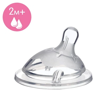 Соска силиконовая Chicco Natural Feeling, средний поток, 2м+, 1 шт (81023.10)