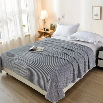Плед двуспальный KOLOCO "Шарпей Comfort 3D" 180 х 200 см (43227) Серый