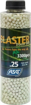 Кулі для страйкболу ASG Blaster Tracer 0.25 г 3300 шт — трасерні кулі для страйкболу 6 мм