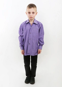 Сорочка для хлопчика MTP 140 см Фіолетовий (PVM-4131-Purple)