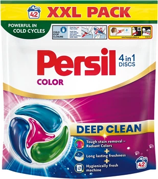 Диски для прання Persil Color 4in1 Discs Deep Clean 42 цикли прання (9000101846010)