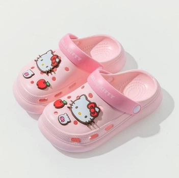 Дитячі пляжні крокси Hello Kitty для дівчинки - рожеві - розмір 29