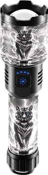 Фонарик аккумуляторный NEWVEW NV-K20-Tiger 5000mAh Black (NWVW-NV-K20-TGR-BK)