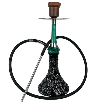 Кальян Totem Monolit Optima Emerald Green (Crystal Black)