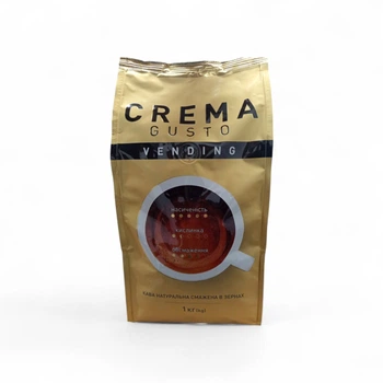 Кава натуральна смажена в зернах Crema Gusto Vending, 1кг.