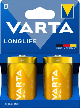 Батарейка Varta Longlife D BLI 2 (ES) (4120101422)