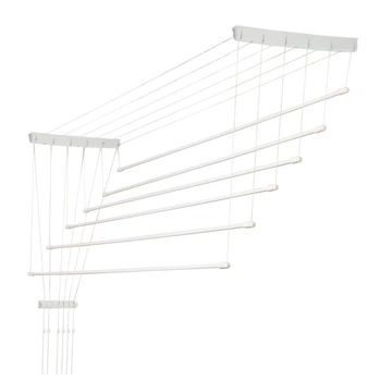 Сушарка для білизни Kadax на стелю 6 прутів 120 см Біла K5030 (5903699441565)