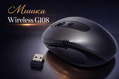 Игровая беспроводная компьютерная мышь G108 800/1600 DPI 1996