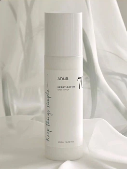 Увлажняющий и успокаивающий лосьон для лица ANUA Heartleaf 70 Daily Lotion, 200 мл