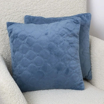 Подушка декоративная ТЕП. Balak Home Велюр Dark Blue-40х40