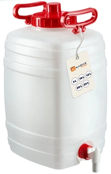 Plastikowa beczka z kranikiem Kadax Asele na wodę 25 L (K4224) (5903699432631)